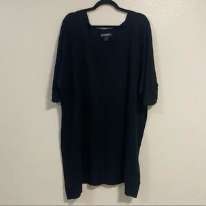 Lane Bryant Black Knit Sweater Dress size 26/28